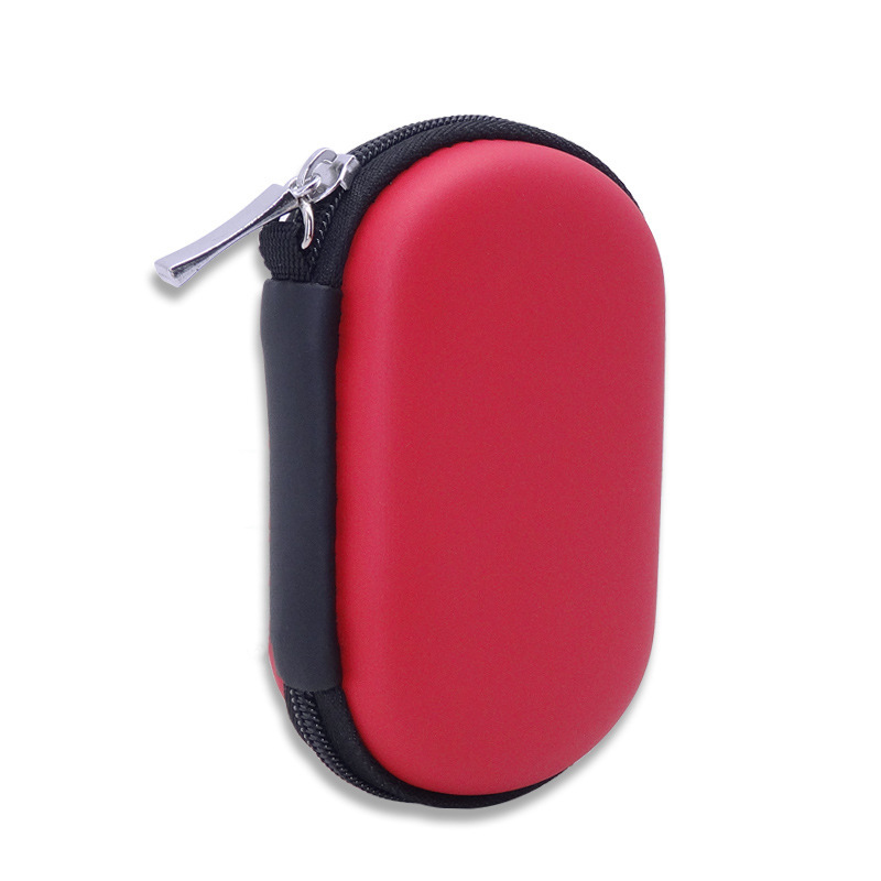 Fabricante en stock EVA monedero mini Oval auriculares cable de datos bolsa de almacenamiento accesorios clave U disco U escudo bolsa image 7