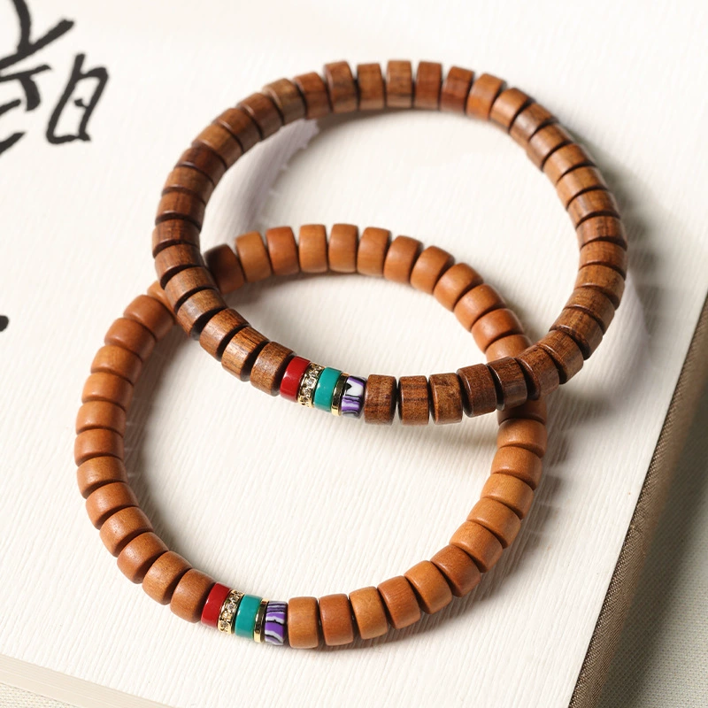 Classic wooden bracelet sandalwood, simple and elegant design