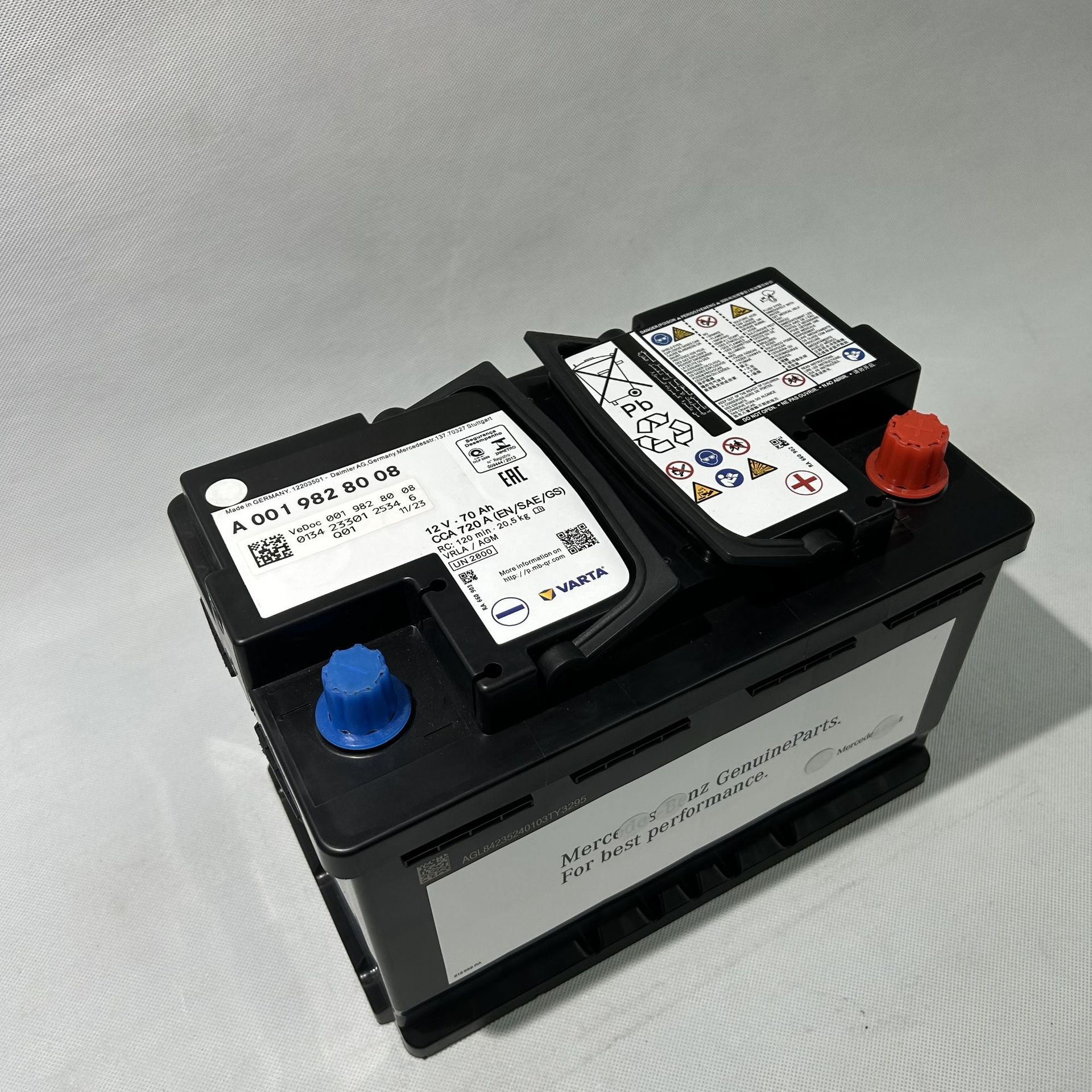 Suitable for Mercedes-Benz Agm80Ah Battery C200L/Gla220/E260/E300/E350, Specifically for Mercedes-Benz Vehicles