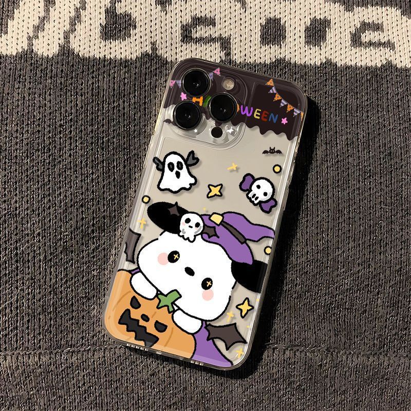 Halloween Cartoon Pattern Suitable for Apple 16/14 Mobile Phone Case 13/12 All-Inclusive 15 Anti-Fall Xr Soft Shell 78P