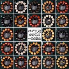 厂家直供小叶紫檀木绿檀黄花梨2.0黑檀木作佛珠批发地摊供货厂家