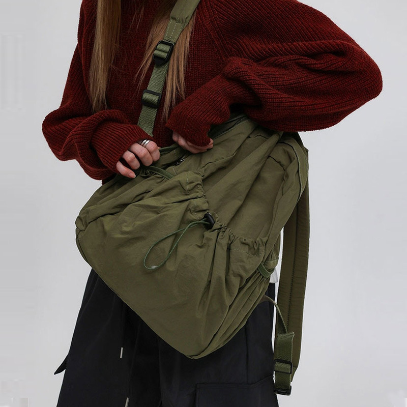 capacious nylon backpack