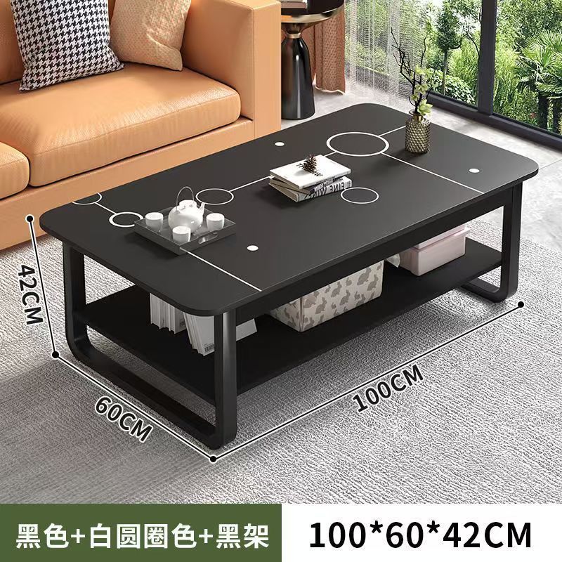 Mesa de té pequeña sala de estar doméstica simple mesa pequeña sofá de lujo simple mesa de té moderna mesa cuadrada al por mayor