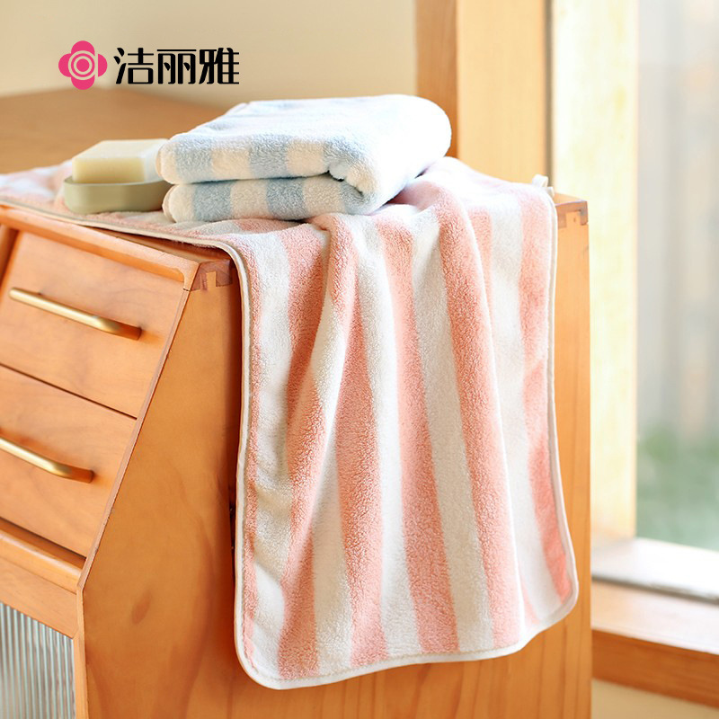 Jialiya Classic Stripesd Comfortable Towel Wholesale Can Be Embroidered 35*75cm 78g