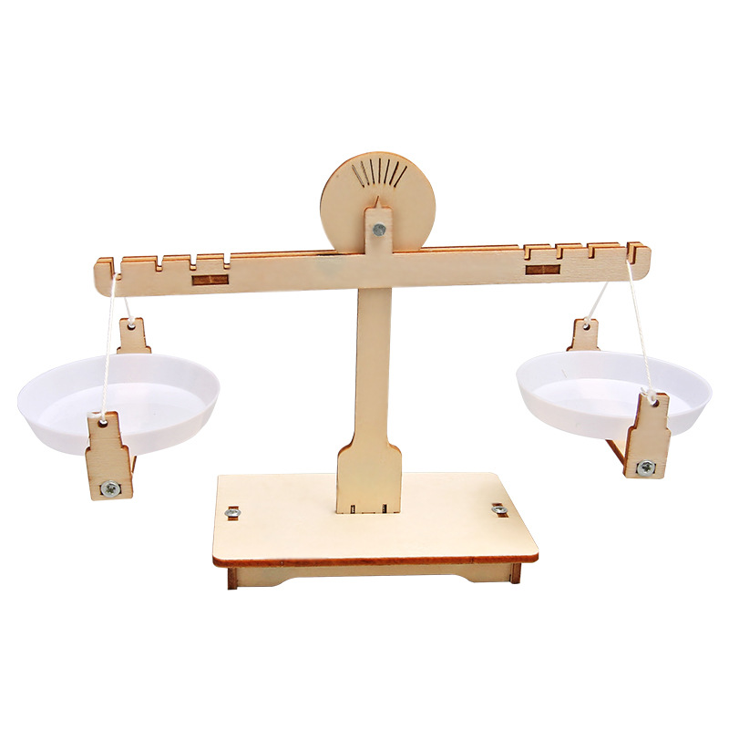 La Ciencia y la tecnología Escala de equilibrio bricolaje pequeña producción primaria Escuela niños ciencia experimento manual clase rompecabezas tallo suministros educativos