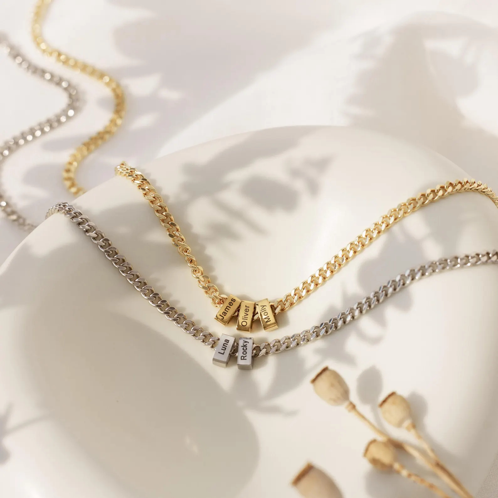 Gepersonaliseerde rvs cuban chain ketting voor heren_voghion.com
