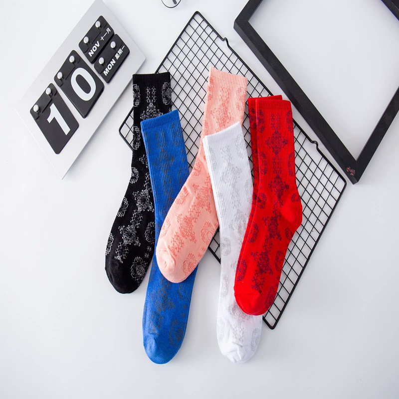Air Jordan 1, трендовые ретро носки для мужчин и женщин, для любимых, до середины икры