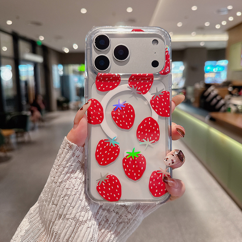 South America's Hot-Selling New Foreign Trade Product Is Suitable for Apple Ip 17 Pm Magnetic Anti-Fall Iridescent Imd Anti-Fall Phone Case South America's Hot-Selling New Foreign Trade Product Is Suitable for Apple Ip 17 Pm Magnetic Anti-Fall Iridescent Imd Anti-Fall Phone Case