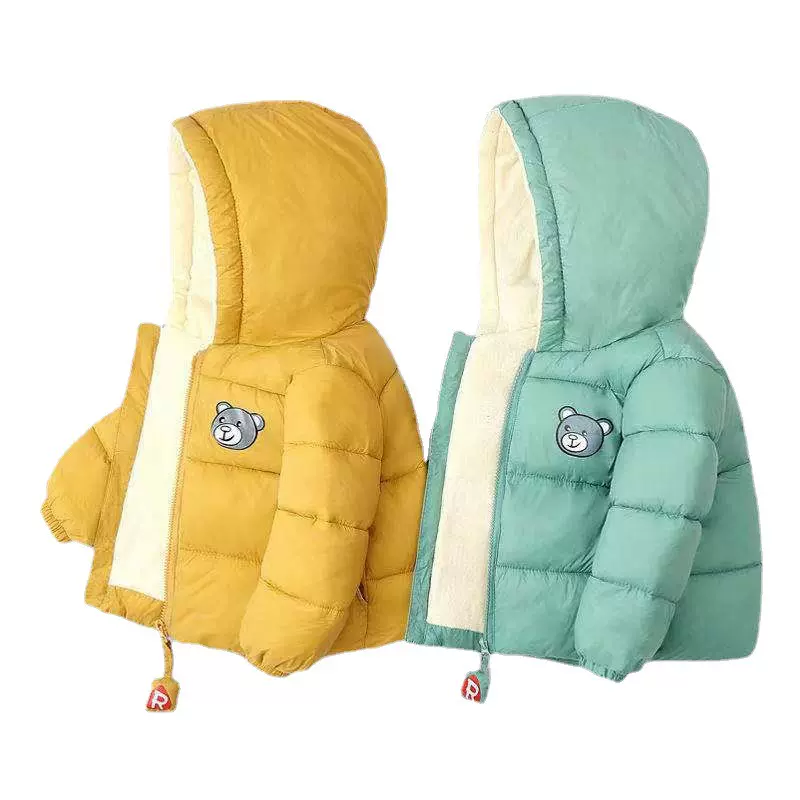 童装小童加绒棉衣2023新款加绒加厚小童宝宝儿童棉衣棉袄批发定制