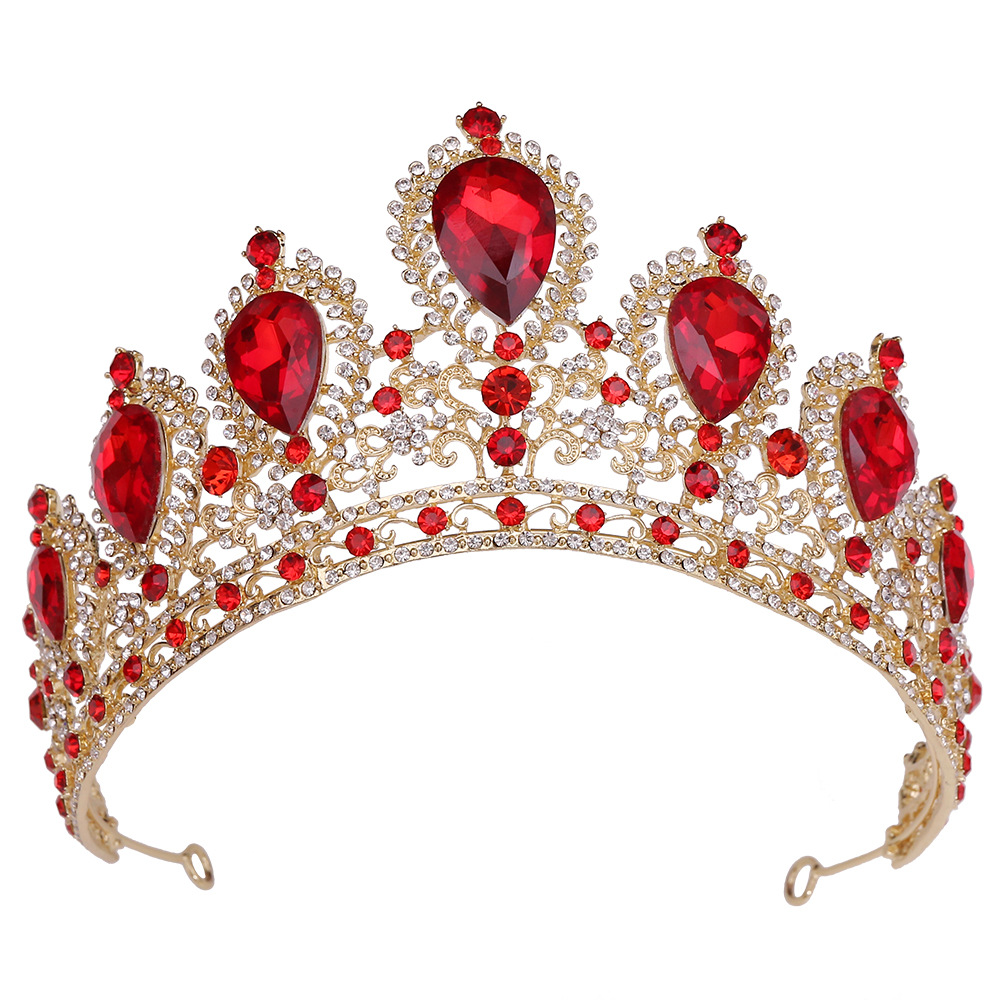 410g Weight Crown Hair Accessories Type 1 Piece Quantity Wedding, Birthday, Festival Occasion Alloy Material Crown Pattern Women's Gender Diamond Design Elegant, Romantic Style Elegant Romantic Women's Crown Alloy Diamond Crown 10