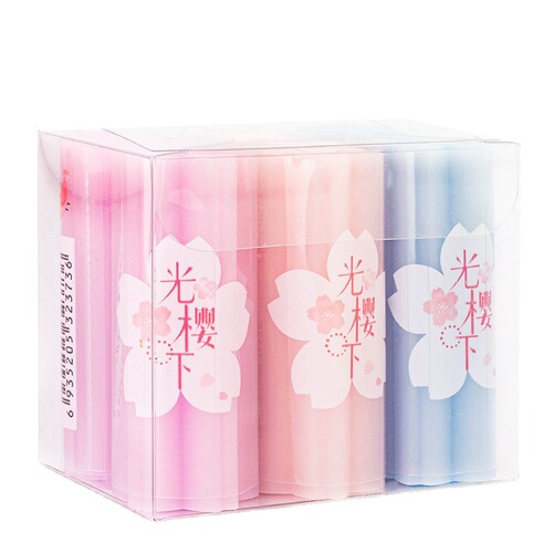 Deli Sakura Eraser, debris-free jelly sandwich like leather eraser, transparent creative like leather cuttable eraser