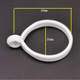 White abs split rings (100 pieces)