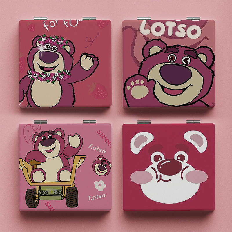 Lindo espejo pequeño Sanrio Kulomi espejo de maquillaje portátil de alto valor espejo de maquillaje portátil dormitorio de estudiantes espejo de maquillaje plegable