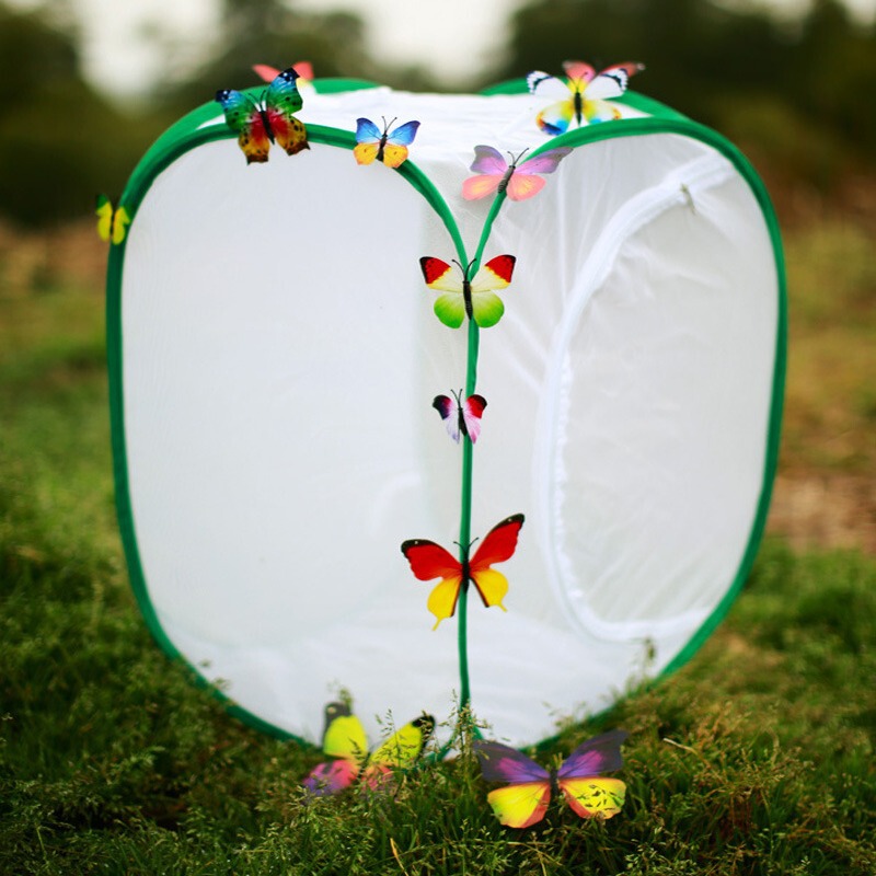 Large Pet Cage Folding Butterfly pvc Cage Plant Cultivation Warm House Insect Insect Mesh Box Reptile Feeding Cage