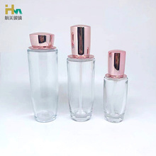 厂家定制透明补水精华化妆瓶玻璃瓶 膏霜乳液爽肤水分装喷雾瓶