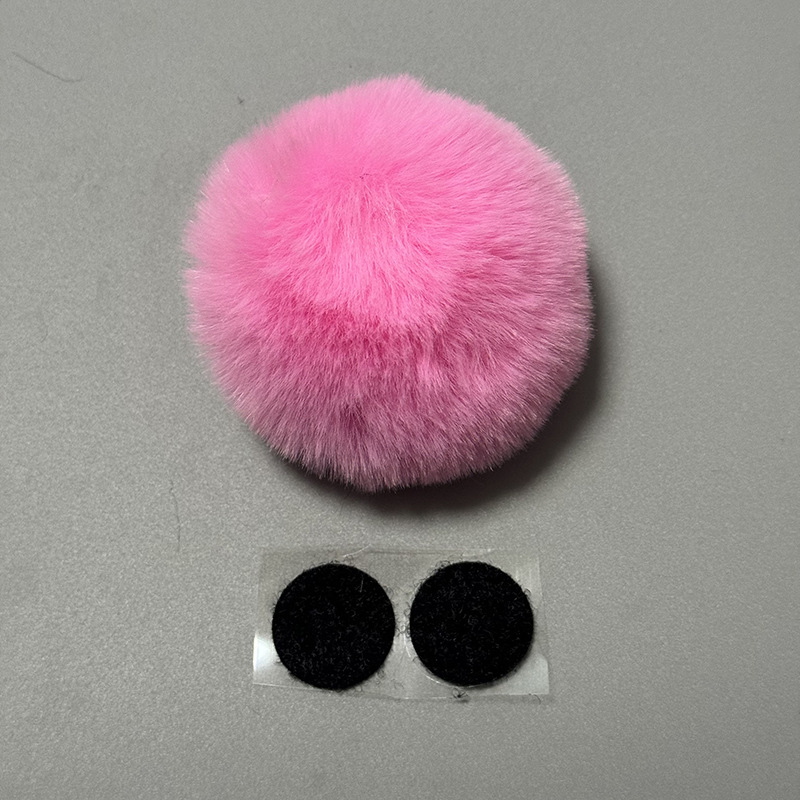 Plush Cat Ear, Universal Auto Parts and Accessories - round-tail-peach-1-piece