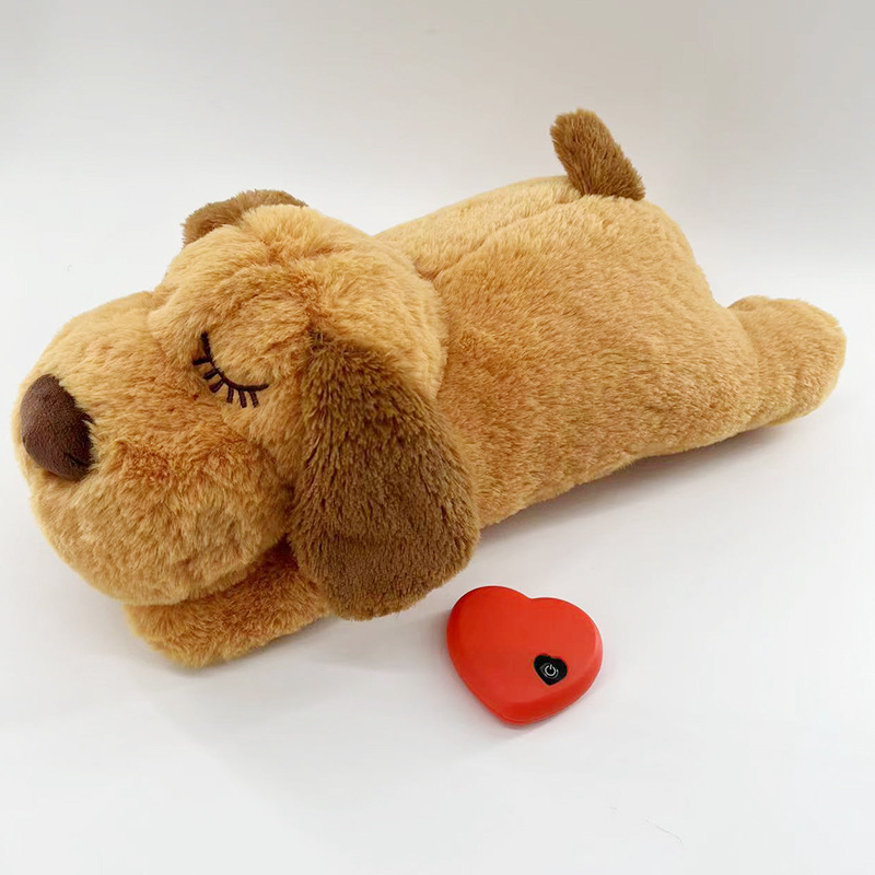Cross-border Pet Anxiety Companion Sleep Toy Dog Interactive Plush Heartbeat Cat Toy Pet Toy Vacuum Bag