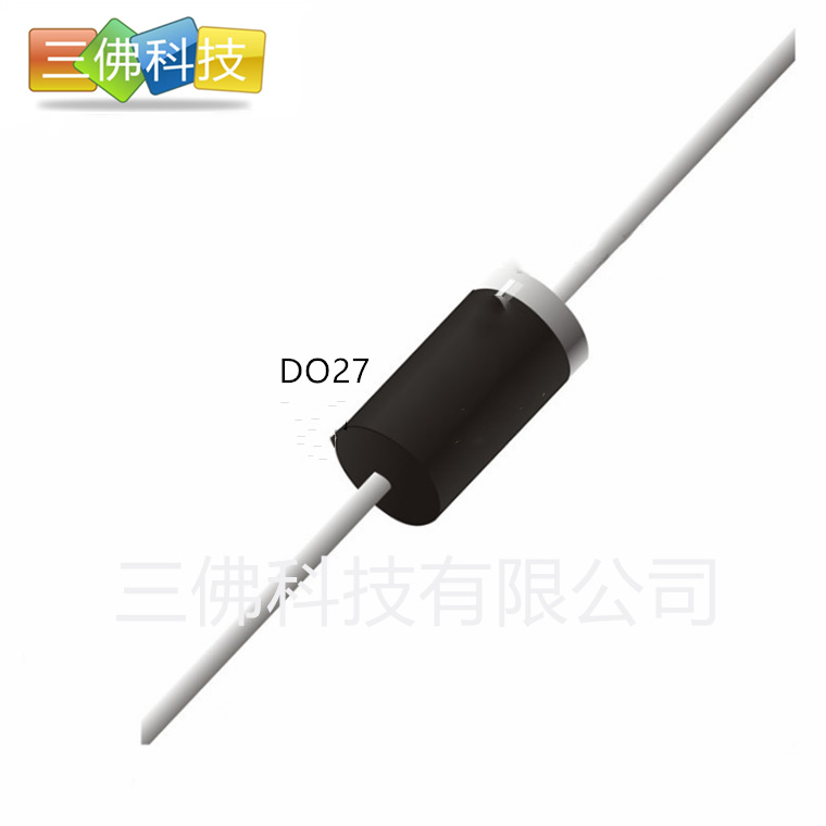 SR5100 库存现货 SR5100 肖特基二极管 5A100V 直插二极管