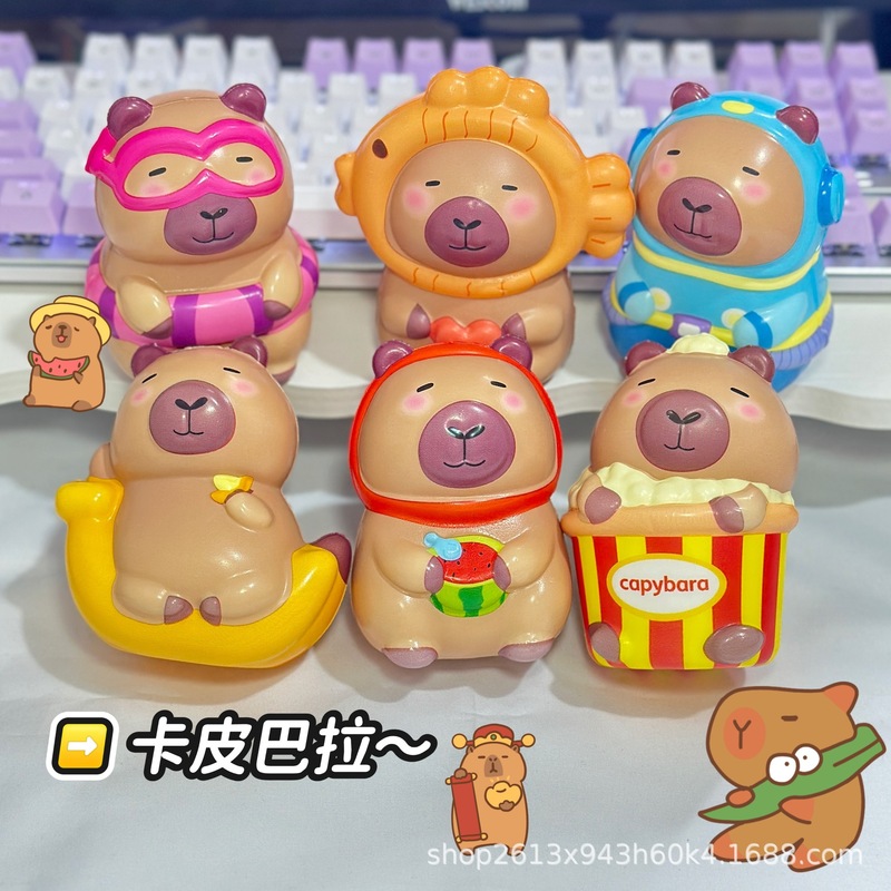 カピバラクロスボーダー新作超かわいいたい焼きピンチスローリバウンドカピバラ減圧おもちゃスーパーデコレーション|undefined