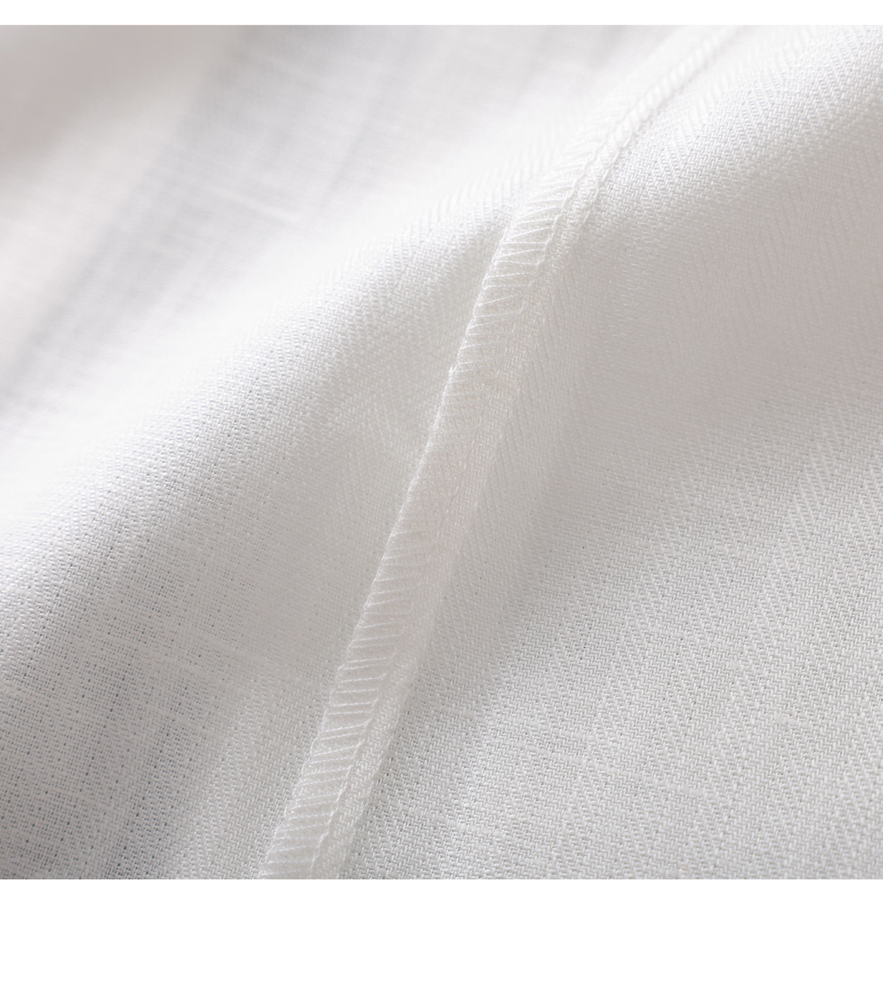 Chân váy xếp ly nữ cạp trung thấp, chất liệu tencel linen phối sọc răng cưa, xẻ tà — Xanh lông mòng đen chi tiết 28
