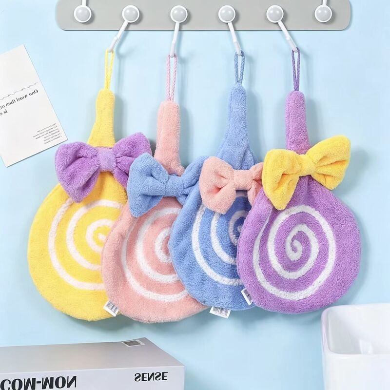 Lollipop-Shaped Hand Towel for Home Use, Hangable, Absorbent, Thickened, Suitable for Washing Hands, Kitchen Hand Towel, Bathroom Handkerchief, Customizable Lollipop-Shaped Hand Towel for Home Use, Hangable, Absorbent, Thickened, Suitable for Washing Hands, Kitchen Hand Towel, Bathroom Handkerchief, Customizable