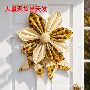 �羳�¿�Large Patchwork Bow Wreath����ƴ�������Y���h���ϰ�