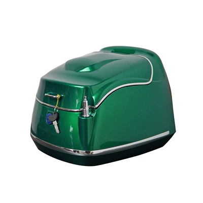 Suzuki US125T electroplated bumper modification – Motorcycle bumper - zunchong-green-tail-box-with-lining-backrest-bottom-plate-must-have-tail-rack