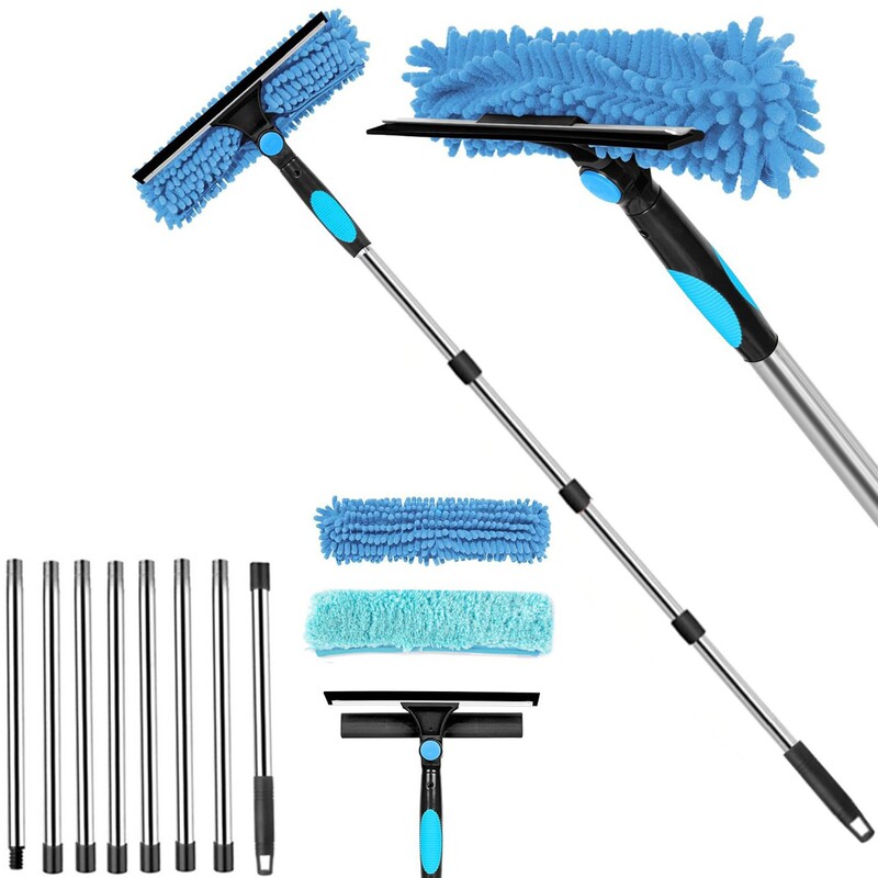 Cross-border hot-selling two-in-one window double-sided scraper wiping glass artifact cleaning household cleaning appliance multifunctional
