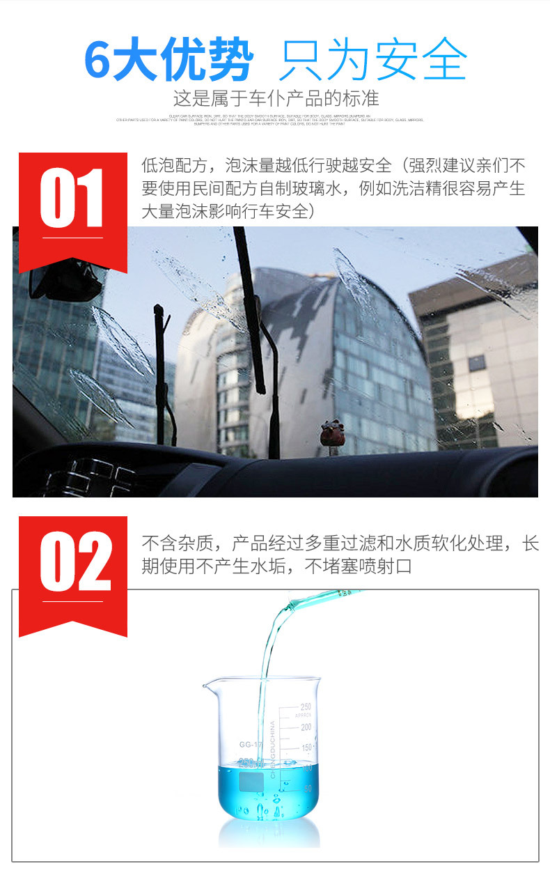 Car servant shellac glass water car glass water large capacity glass cleaner non-concentrated wiper wiper wiper essence