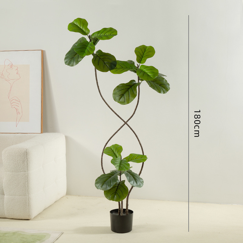 Simulación de plantas verdes, sensación de alta calidad, piano, banyan, plantas de interior grandes, adorno en maceta, sala de estar, decoración biónica, bonsái