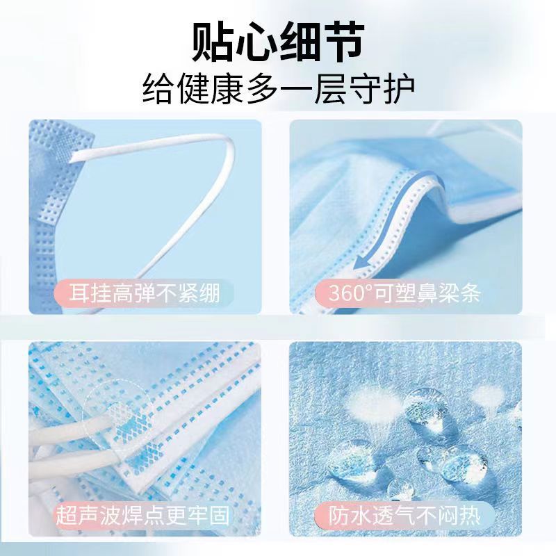 Zhengxin Jiijiu 医療グレードのサージカルマスク個別包装使い捨てマスク 1 箱あたり 50 枚メーカー卸売送料無料|undefined