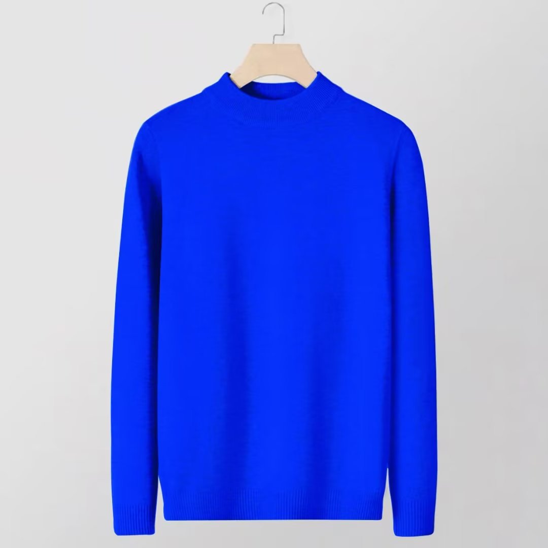 Men's Clothing Solid Color Knit Sweater - Soft & Warm Crewneck Pullover For Fall & Winter, Casual Slim Fit Long Sleeve Top (Multiple Colors & Sizes)_viptrois.com