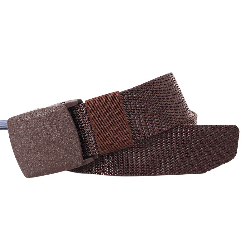 Cinturón de lona de los hombres al por mayor POM hebilla suave cinturón táctico estudiante entrenamiento militar cinturón de seguridad entrega de fábrica