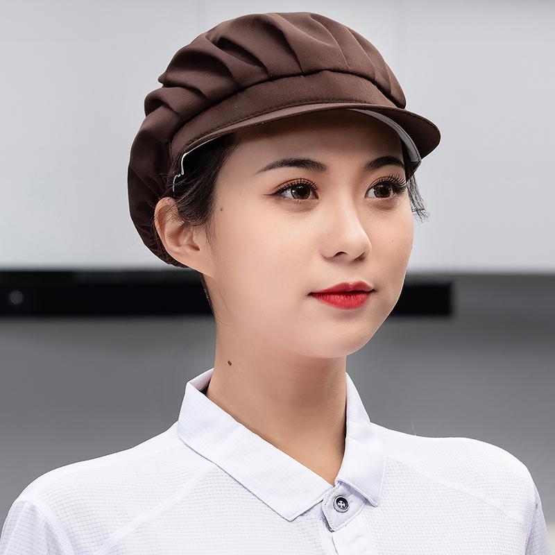 Taller de fábrica de alimentos transfronterizos sombrero de trabajo fábrica de catering comedor cocina sombrero de cocinero a prueba de polvo a prueba de aceite malla de ventilación