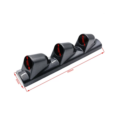 automobile instrument 3-Hole Carbon Fiber Mount