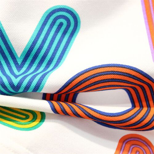T092-Line letter POLO shirt-simple, fashionable, comfortable and versatile summer T-shirt children's clothing
