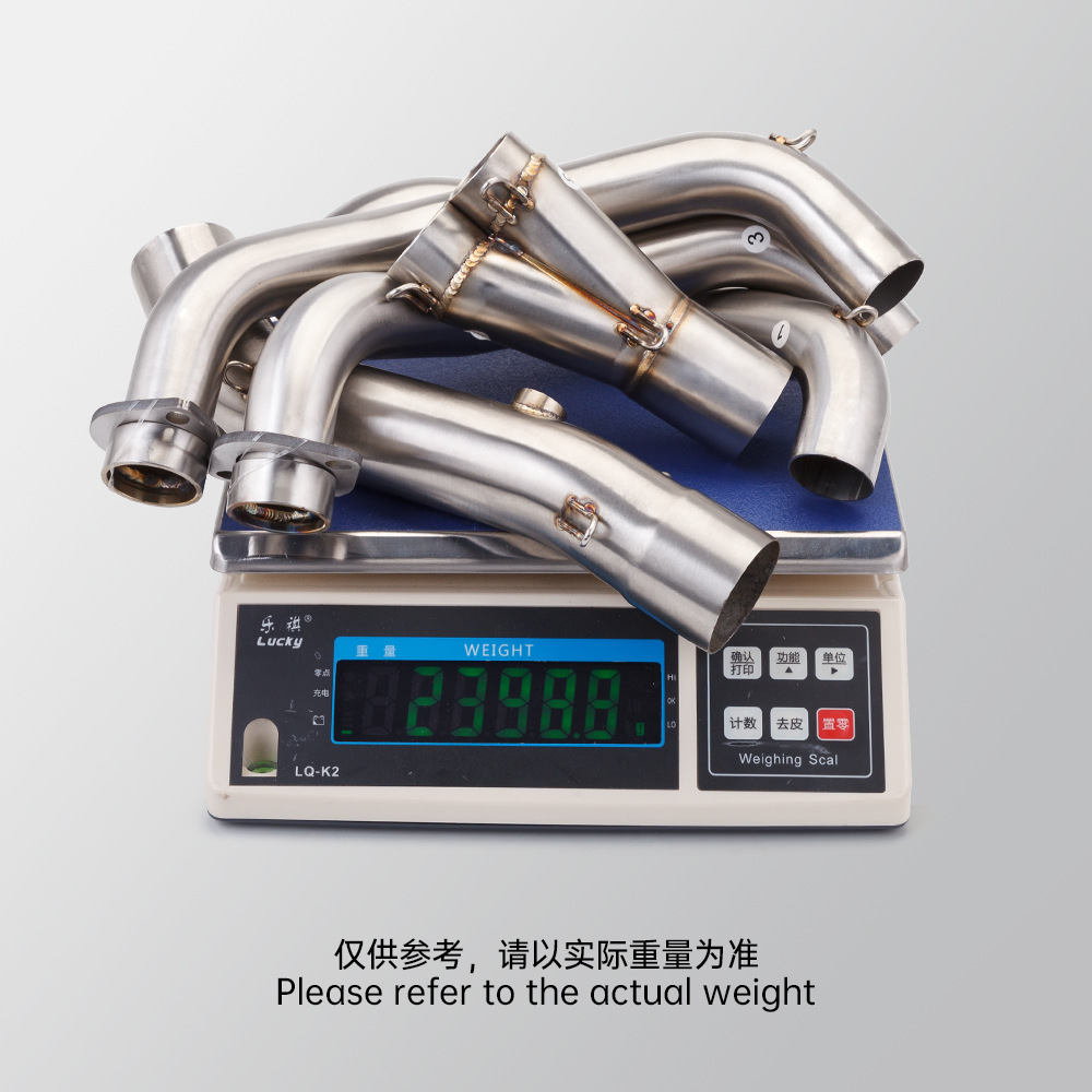 Suitable for motorcycle MT09 XSR900 stainless steel front and rear muffler special non-destructive installation
