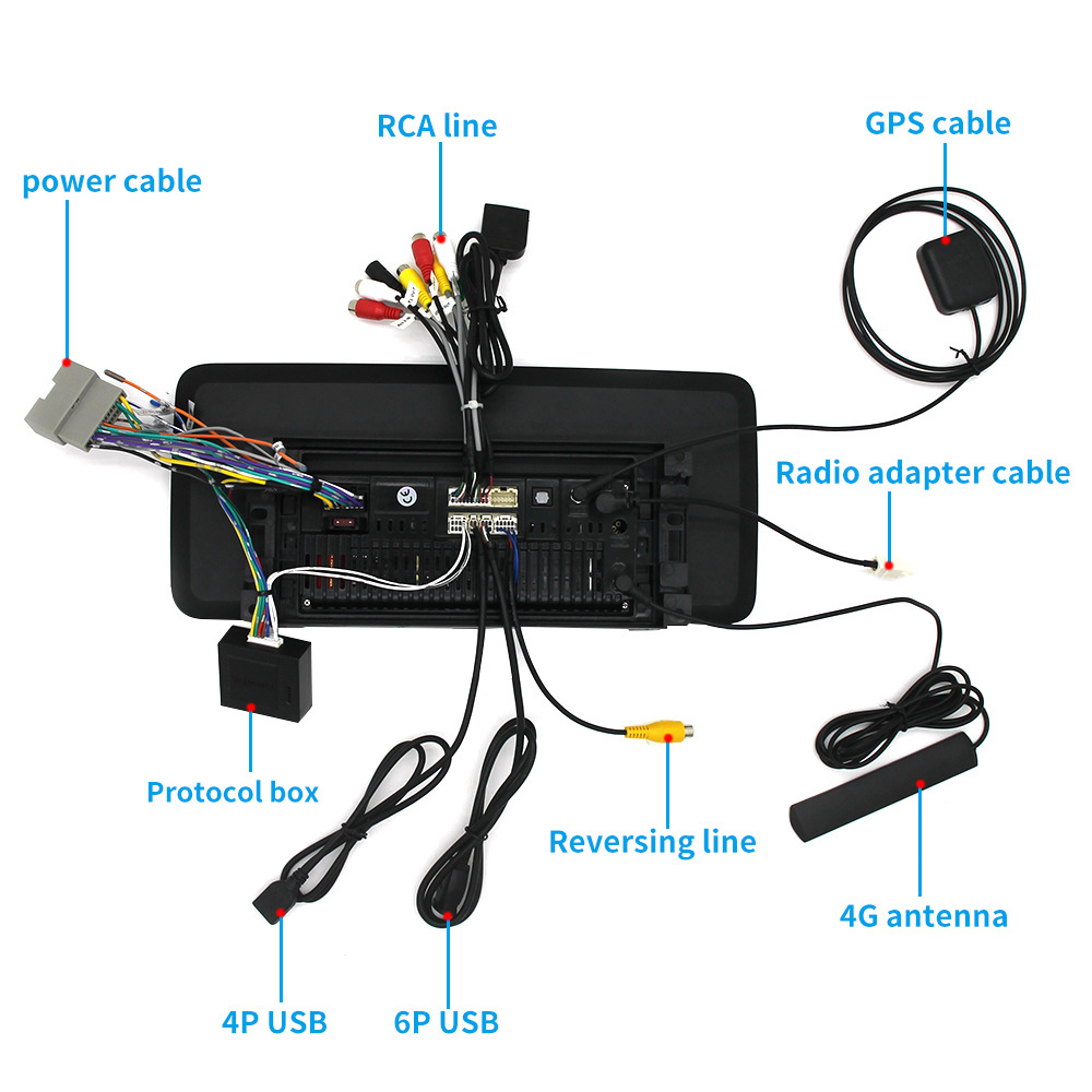 Aplicable a la navegación al aire libre del coche del jeep Android carplay inalámbrico Bluetooth GPS navegación HD todo en una máquina