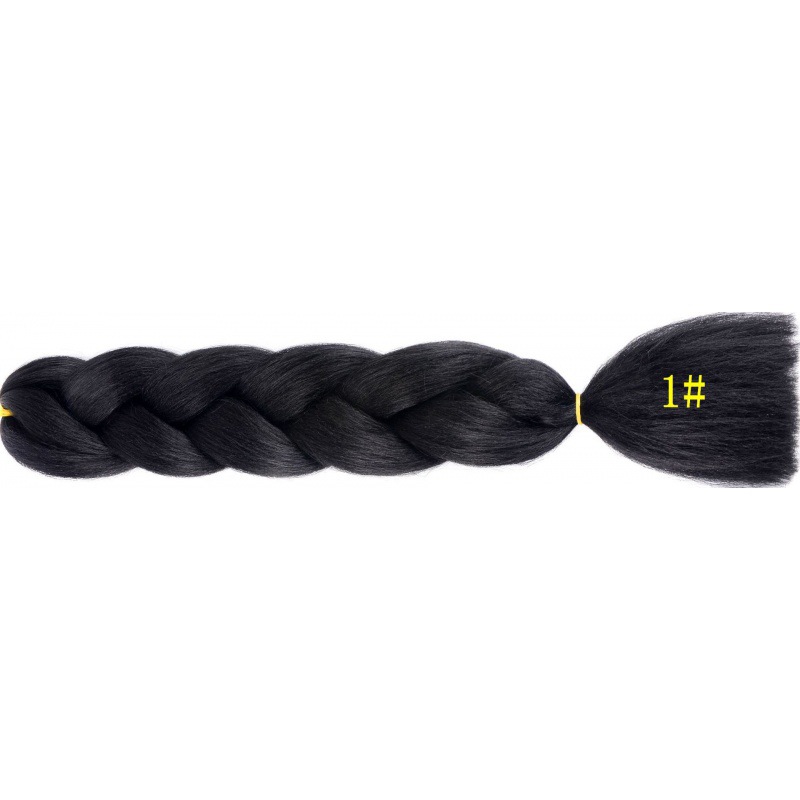 Extensiones de trenzas jumbo de 24 pulgadas, cabello sintético para trenzar