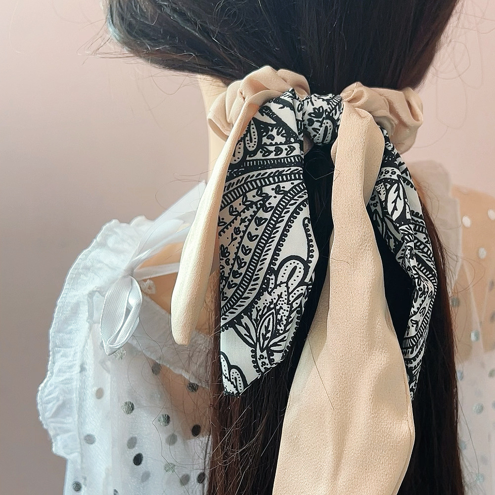 Elegante elastico per capelli con fiocco in stile coreano_voghion.com