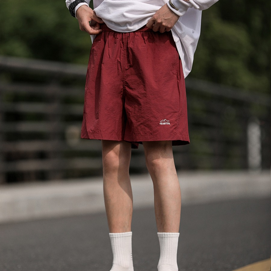 Summer Japanese travel solid color quick dry trousers