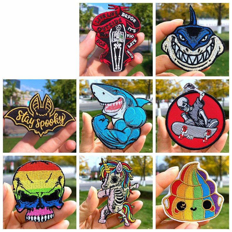 embroidery cloth sticker cartoon  Patches sticker DIY clothing embroidery sticker
