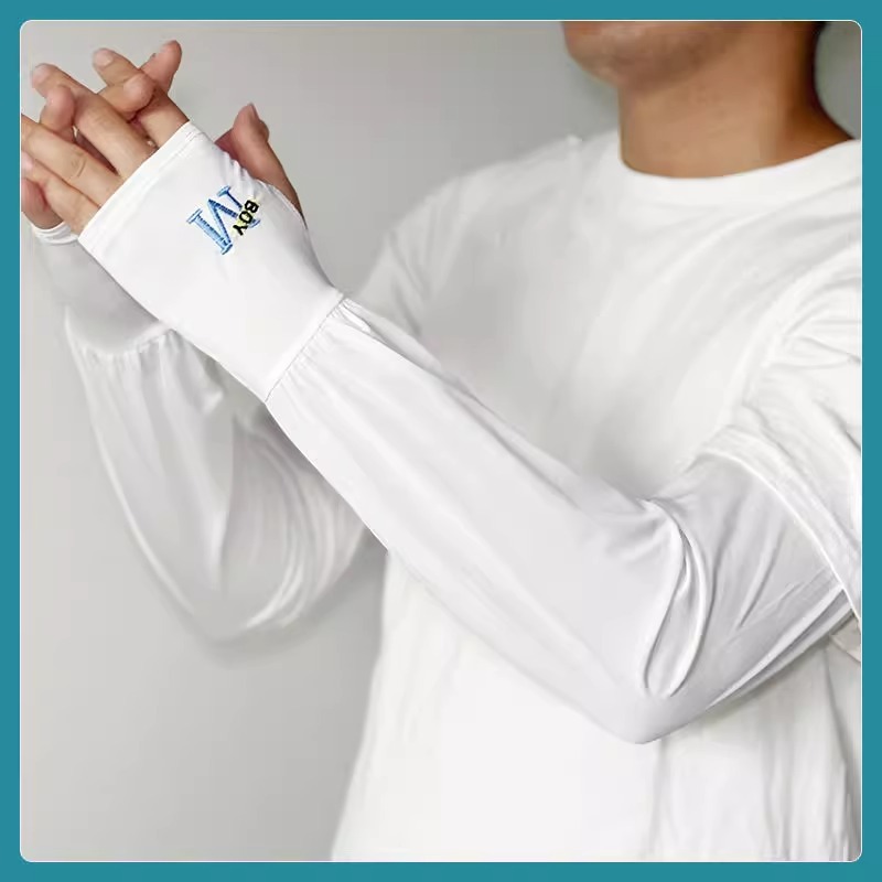 2024 년 드래곤 뉴 M 가시 플러스 사이즈 아이스 실크 슬리브 선 스크린 UV 보호 운전 핸드 가드 플러스 사이즈 야외 스포츠