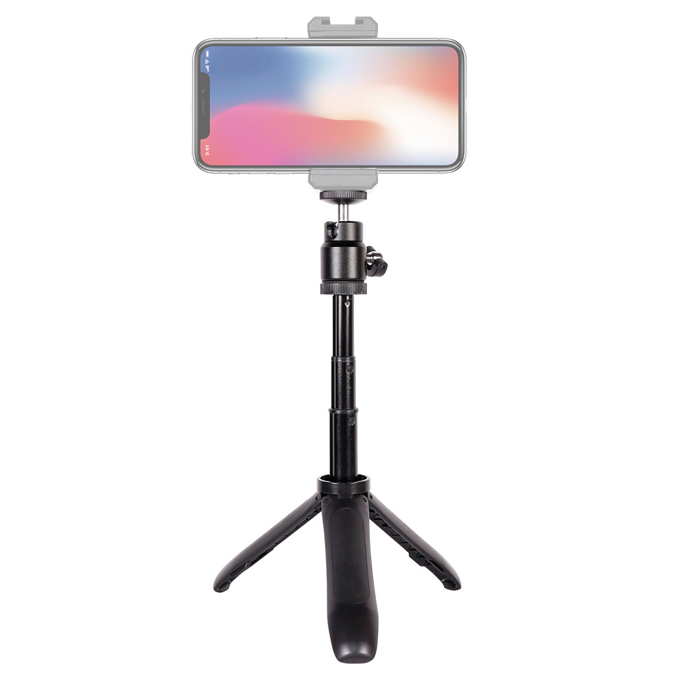 自拍杆桌面手机直播三脚架云台一体支架 便携GOPRO相机迷你支架