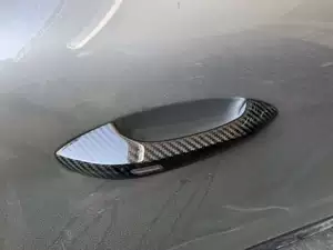 Porsche Panamera 971 üçün karbon lifli qapı tutacağı, quru karbon xarici qapı tutacağı qabığı