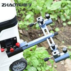 High-end aluminum-magnesium alloy fishing box double cannon pedestal support universal thickened fishing chair double cannon pedestal seat double pole double head fishing gear