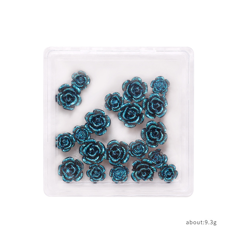 Red famosa nueva joyería de manicuras camellia flores de sol de flores flotantes tamaño de oso mezcla de joyería de manicuras