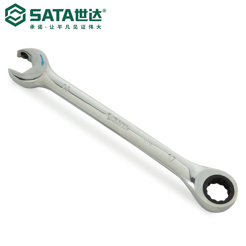 Sata/世达五金工具全抛光开口快扳梅花扳手43601-43619