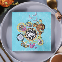 廠家彩繪西餐廳烘焙坊適用面巾紙印花餐巾紙紙巾批發