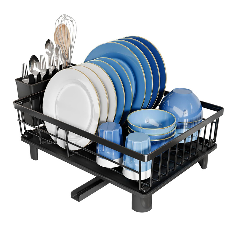 Escurridor de Platos Integrado para Mueble de Cocina, Escurridor de Platos Patentado de Hierro Forjado Individual image 11